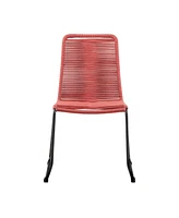Set of Two Metal Dining Chairs – Modern Outdoor Seating for Patio & Garden