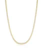 By Adina Eden Cubic Zirconia Princess Tennis Choker Necklace