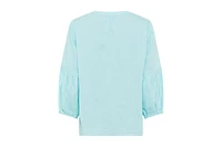 Olsen Women's Linen Blend Boho Blouse