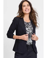 Olsen Women's Cotton Linen Blazer