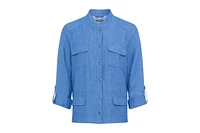 Olsen Women's Collarless Safari Jacket
