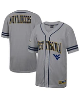 Colosseum Men's Gray West Virginia Mountaineers Free Spirited Baseball Jersey