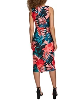 Siena Women's Printed Scuba-Crepe Bodycon Midi Dress
