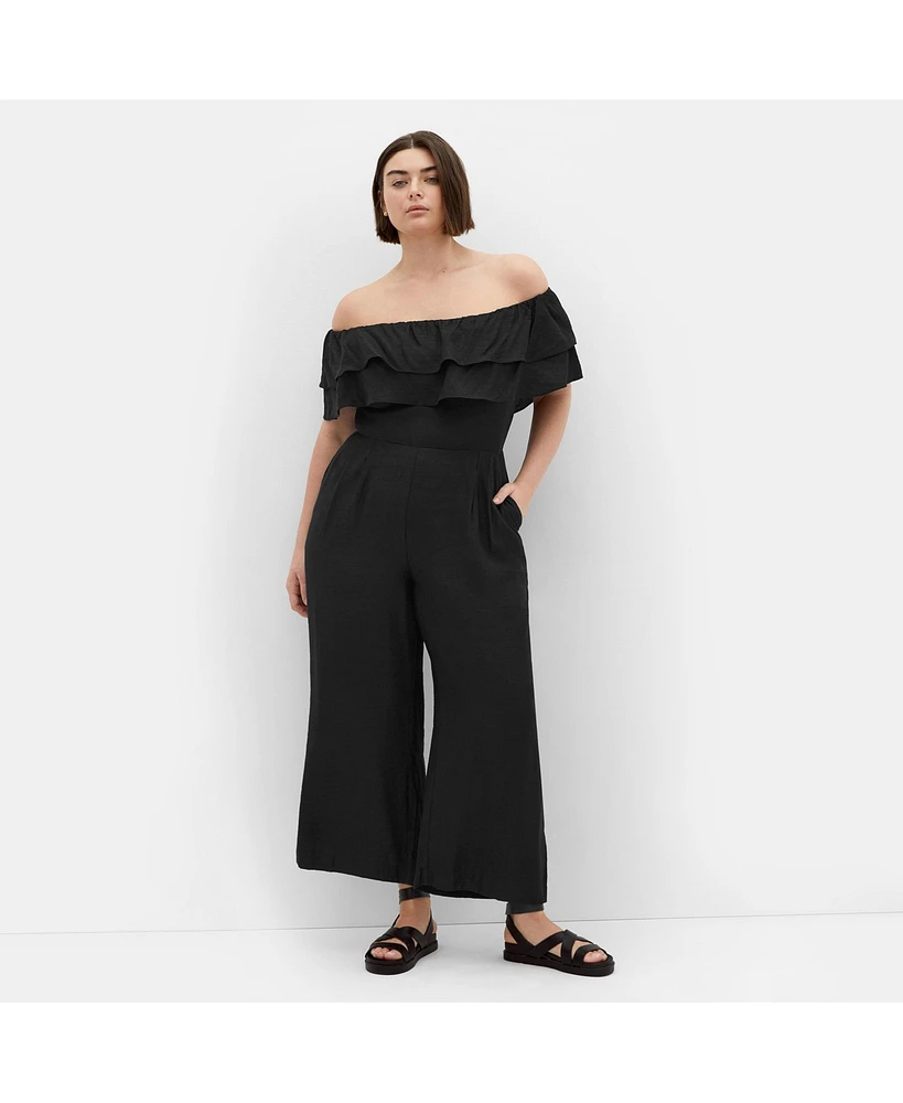 City Chic Plus Poppy Jumpsuit