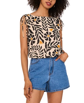 1.state Women's Tie Shoulder Tank Blouse