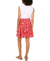 1.state Women's Sewn-Pleat-Yoke Mini Skirt