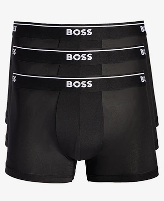 Boss by Hugo Men's 3-Pk. Logo Waistband Trunks