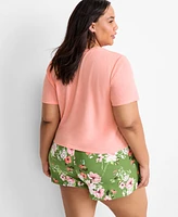 State of Day Women's Relaxed-Fit Short-Sleeve Tee, Exclusively at Macy's