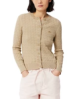 Lacoste Usa Women's Cotton Button-Front Cardigan