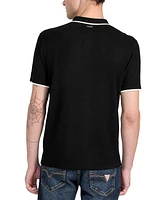 Guess Men's Tyler Striped Relaxed Sweater Polo