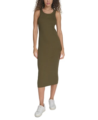 Starter Women's Cotton-Blend Ribbed-Knit Tank Dress