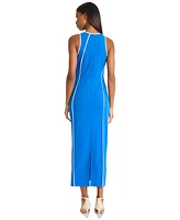 Donna Morgan Women's Piped-Seam Sleeveless Bodycon Dress