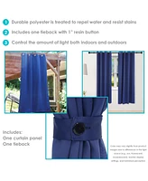 52 x 84-Inch Outdoor Blackout Curtain with Grommet Top