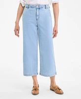 Style & Co Women's High-Rise Wide-Leg Crop Jeans, Created for Macy's