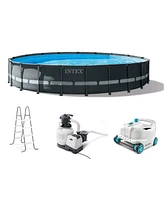 Intex 26333EH 20' x 48" Round Ultra Xtr Frame Swimming Pool Set w/ Robot Vacuum