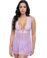 Oh La Cheri Women's Stassi Sheer Babydoll