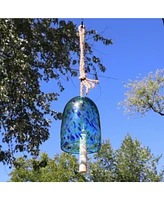 Natural Melody Wind Bell - Painted Glass Chime for the Patio, Deck, or Porch 7.5" Dreamsicle