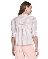 Tommy Hilfiger Women's Striped Button-Front Shirt