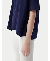 Gobi Cashmere Women's Box-Cut Cotton Silk Blend T-Shirt