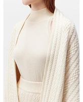 Gobi Cashmere Women's Cable-Knit Cashmere Poncho