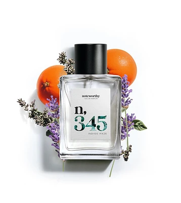 Noteworthy n,345 Eau De Parfum | Indigo Haze | Citrus, Lavender, Patchouli Fragrance