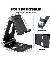 Urmust Foldable & Adjustable Phone Stand | Desktop Dock for iPhone 6-15 Max/Pro, iPad Mini 7-10'' Tablets