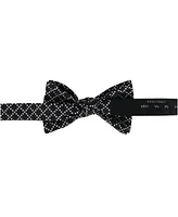 Trafalgar Men's Rowan Geometric Pattern Silk Bow Tie