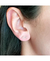 Single Paperclip Stud Earrings