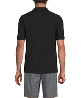 Lands' End Men's School Uniform Short Sleeve Mesh Polo Shirt