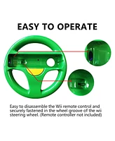 Mario Kart Wii, 2 Pack Racing Steering Wheel for Wii Controller, Wii Mario Kart Racing Wheel Compatible with Nintendo Wii, Mario Kart, Tank, More Wii