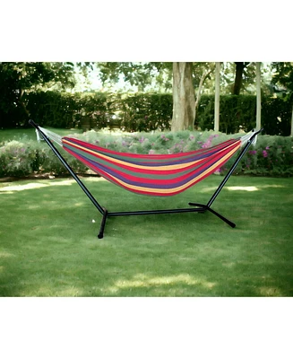Regatta Stripe Two Person Hammock With Stand