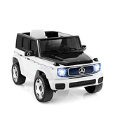 Officially Licensed Mercedes-Benz Eqg 12V Electric Kids Ride-On Car with Parent Remote Control, White