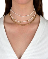 By Adina Eden Tiny Cultivated Pearl Choker Necklace