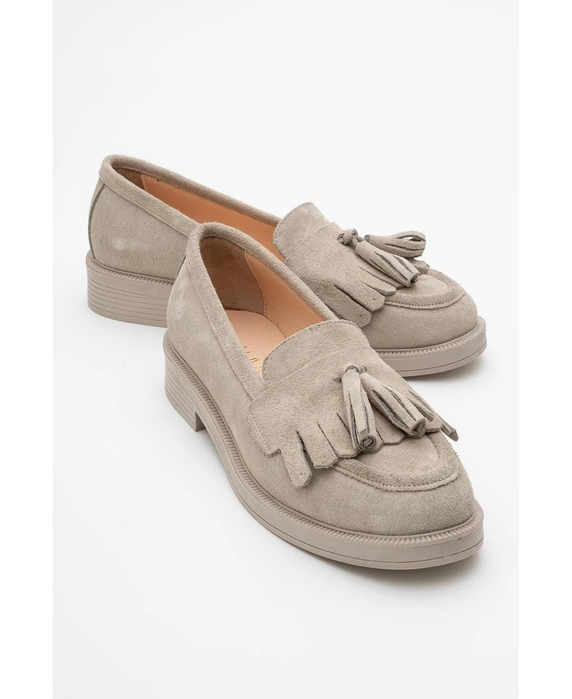 Milly Leather Tassel Loafers