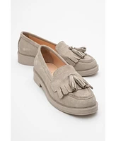 Milly Leather Tassel Loafers