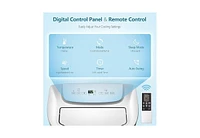 Zafro Portable Air Conditioners 14,000 Btu,Cooling, Dehumidifier & Fan 3-in-1,Air Conditioner Portable with Remote Control, Quiet Ac Unit Cools Rooms