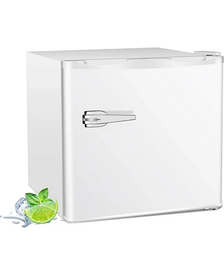 Zafro Mini Freezer, 1.2 Cu.ft Small Upright Freezer with Handle, Removable Shelves, 7 Adjustable Thermostat, Low Noise for Bedroom/Apartment/Office