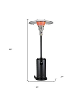 Cylindrical Pole 40000 Btu Propane Patio Heater for Decks and Patios