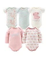 The Peanutshell Baby Girls Layette Gift Set Floral Elephant, 30 Piece