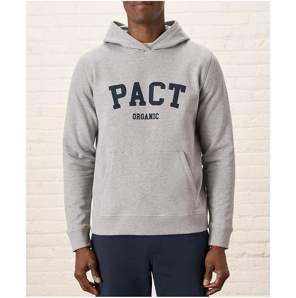 Pact Men's Organic Cotton Cloud Brushed Fleece Graphic Hoodie