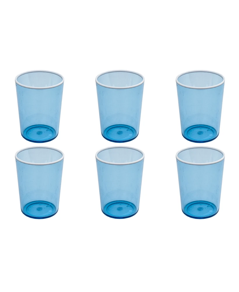 TarHong Contrast Stemless Glasses, Set of 6