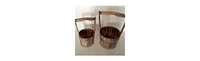 Wood Garden Planter Set – 2 Pieces for Outdoor Landscaping