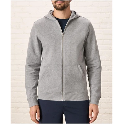 Pact Men's Organic Cotton Cloud Brushed Fleece Zip Hoodie