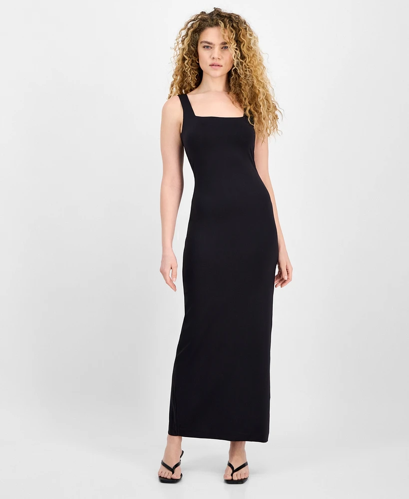 Bar Iii Women's Square Neck Sleeveless Maxi Dress, Exclusively at Macy's