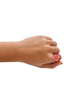 Fossil Women's Two-Hand Pink Stainless Steel Ring Watch, 15mm