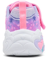 Skechers Toddler Girls S-Lights: Eternal Heart Lights Light-Up Fastening Strap Casual Sneakers from Finish Line