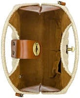 Patricia Nash Sarakino Woven Frame Top Handle Bag