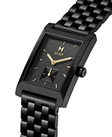 Mvmt Men's Newporter Ionic Plated Black Stainless Steel Bracelet Watch, 28mm