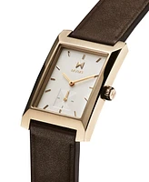 Mvmt Men's Newporter Brown Leather Strap Watch, 28mm