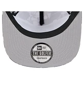 New Era Men's Black Las Vegas Raiders Adventure Pattern Golfer Snapback Hat